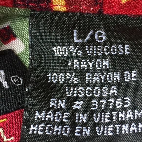 John Henry Hawaiian Camp Rayon Multi-Color XXL 3XL - Picture 7 of 7